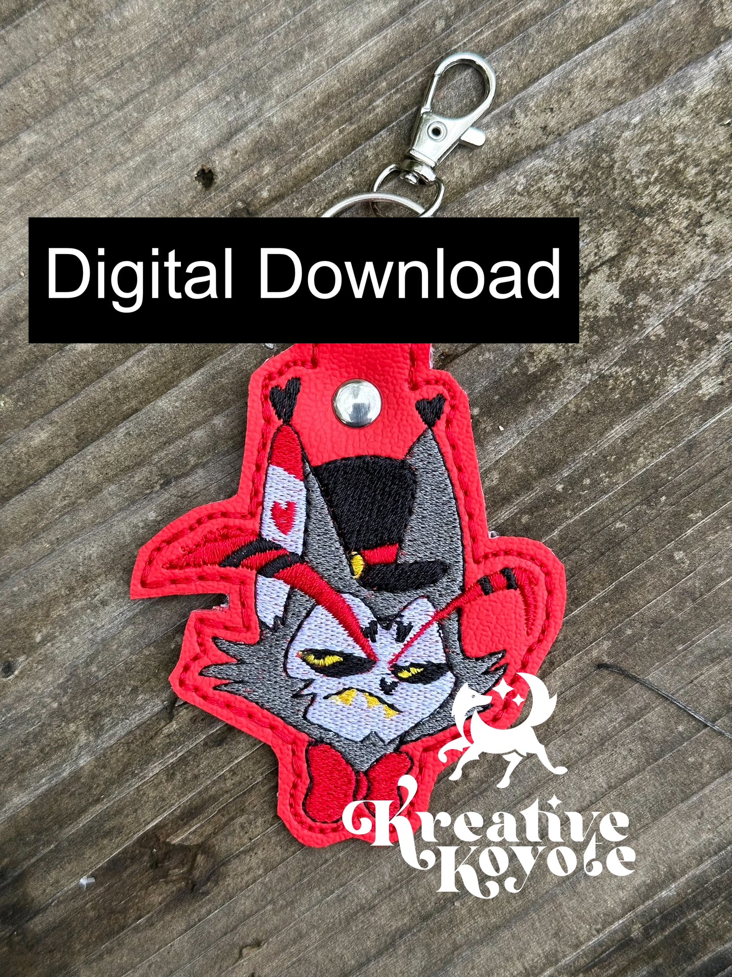 Magician Keyfob - ITH Machine Embroidery Pattern